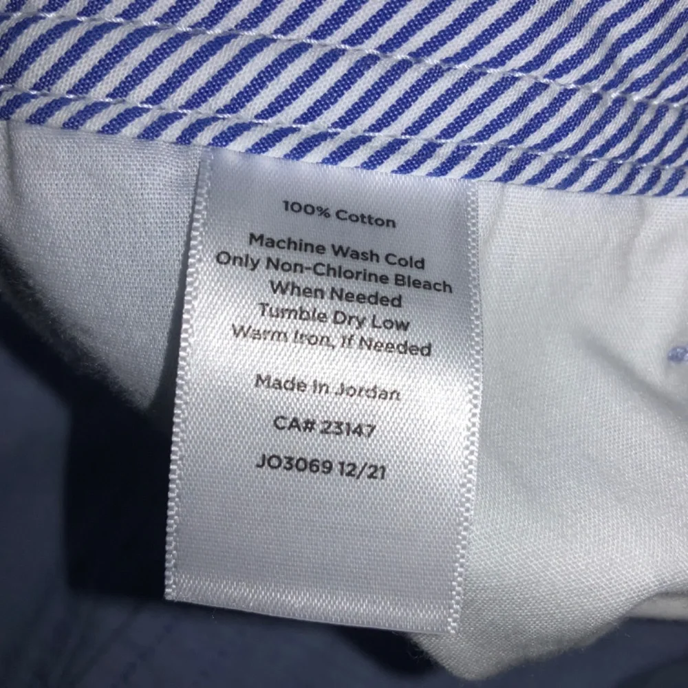 Talbots Relaxed chino pants Sz 6P chambray cotton pockets zip / button - Picture 9 of 9